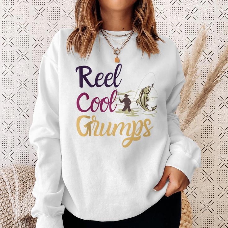 Reel Cool Grumps Vintage Fishing Father's Day Sweatshirt Gifts for Her