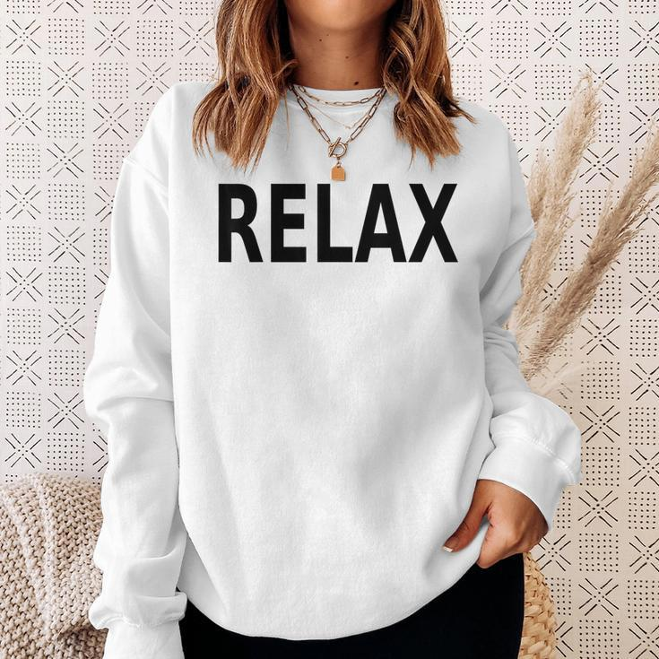 Relax Retro 80S Party Sweatshirt Gifts for Her