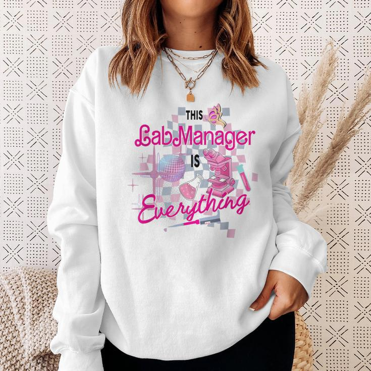 Retro This Lab Manager Is Everything Lab Week 2024 Sweatshirt Gifts for Her