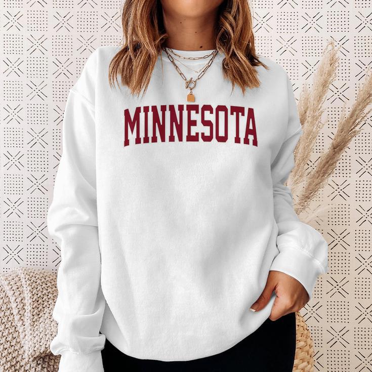 Retro Minnesota Vintage Minnesota Gold Maroon Throwback Sweatshirt Gifts for Her