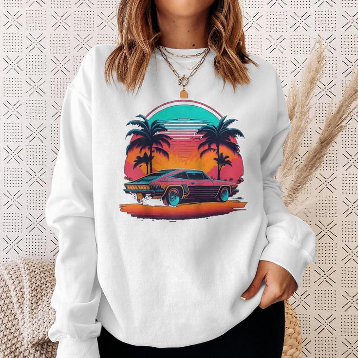 Retro Oldtimer Oldtimer Geschenk Für Mann Papa Raglan Sweatshirt Geschenke für Sie