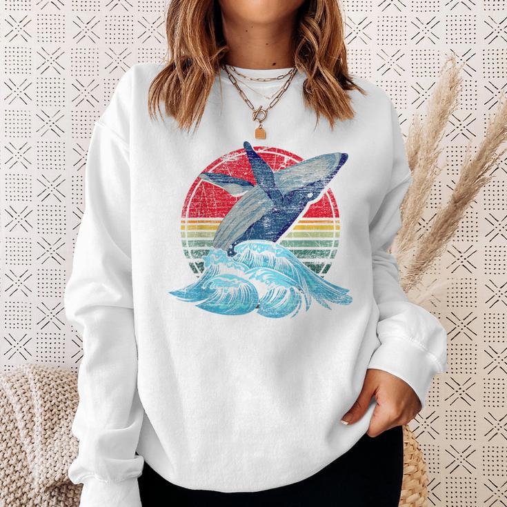 Retro Whale Sweatshirt Geschenke für Sie