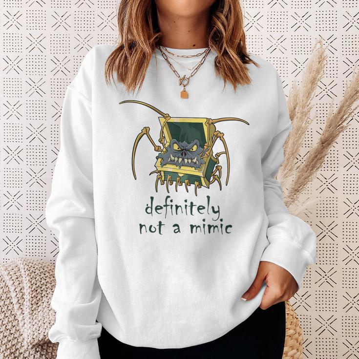 Roleplaying Meme Rpg Mimic Meme Joke Creature Illustration Sweatshirt Gifts for Her