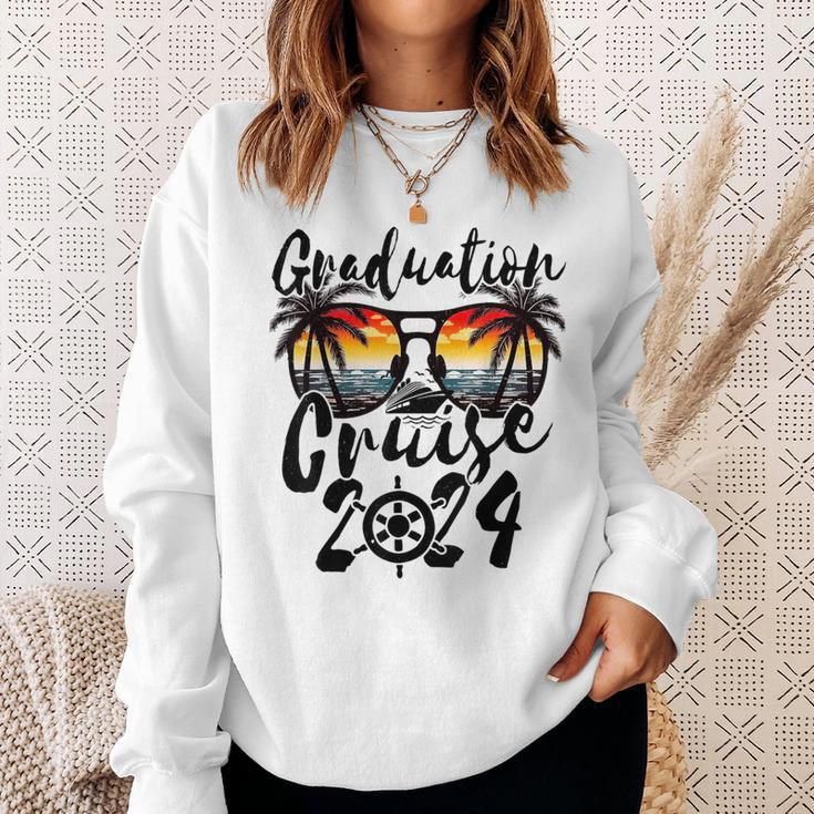 Senior Graduation Trip Cruise 2024 Retro Ship Party Cruise Sweatshirt Gifts for Her