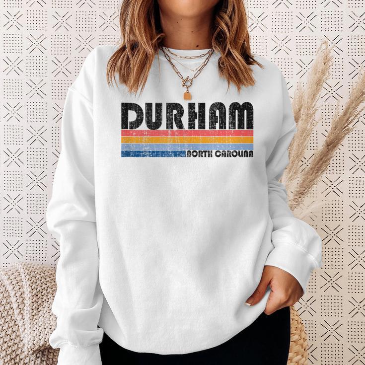 Show Your Durham Nc Hometown Pride With This Retro 70S 80S Sweatshirt Gifts for Her