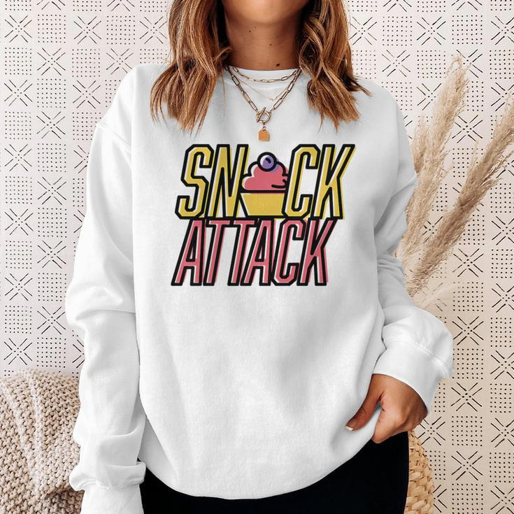 Snack Attack Cute Cupcake Sweets Sweatshirt Gifts for Her