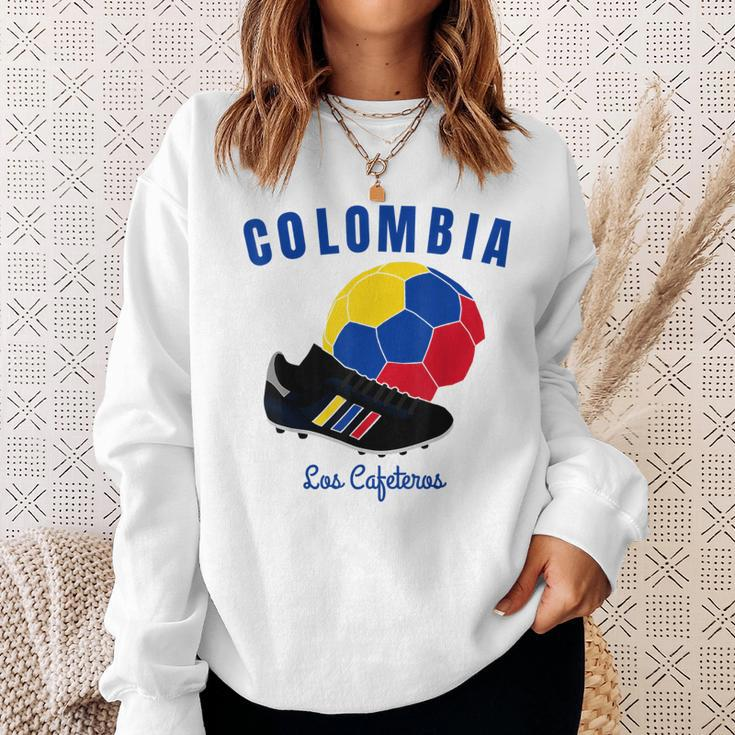 Soccer Boot Ball Cafeteros Colombia Flag Football Women Sweatshirt Gifts for Her