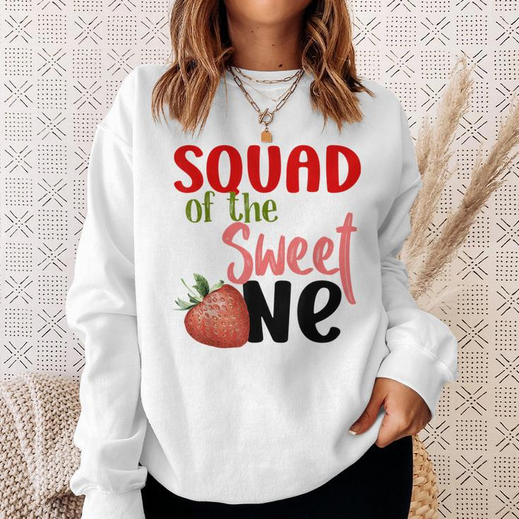 Squad The Sweet One Strawberry Birthday Family Party Sweatshirt Gifts for Her