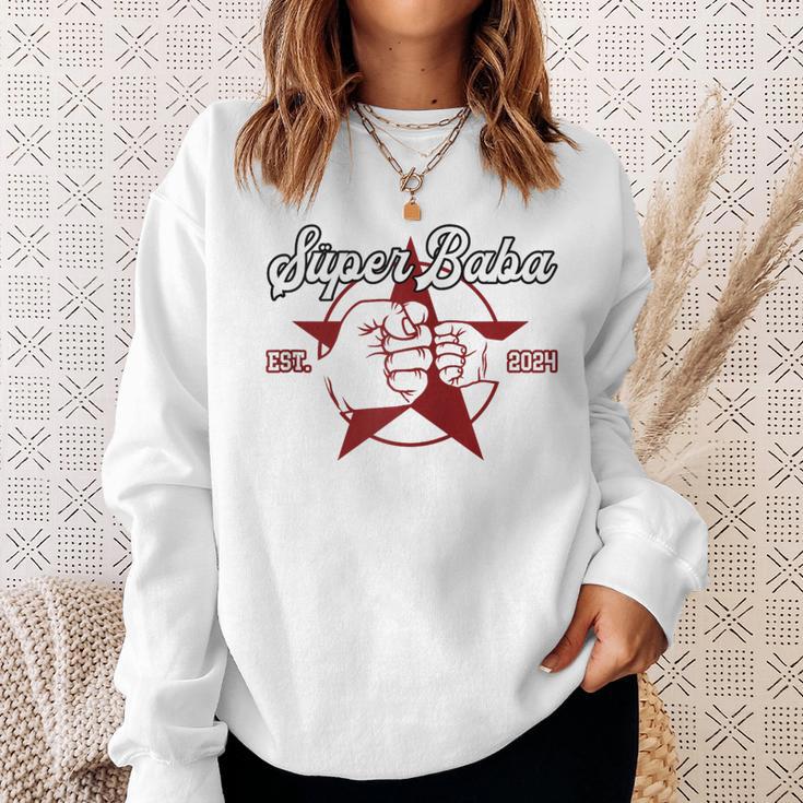 Süper Baba Babalar Günü Türkischerater Papaatertag 2024 Kapuzenjacke Sweatshirt Geschenke für Sie