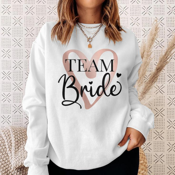Team Braut Junggesellenabschied Dezent Herz Jga Bride To Be Sweatshirt Geschenke für Sie