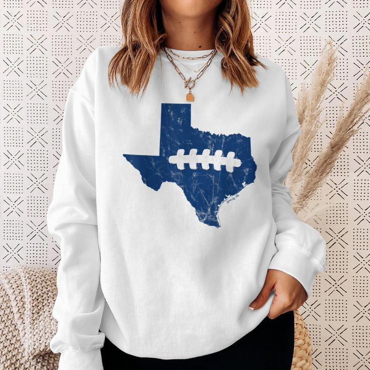 Texas Laces Dallas Football Fan Sweatshirt Gifts for Her
