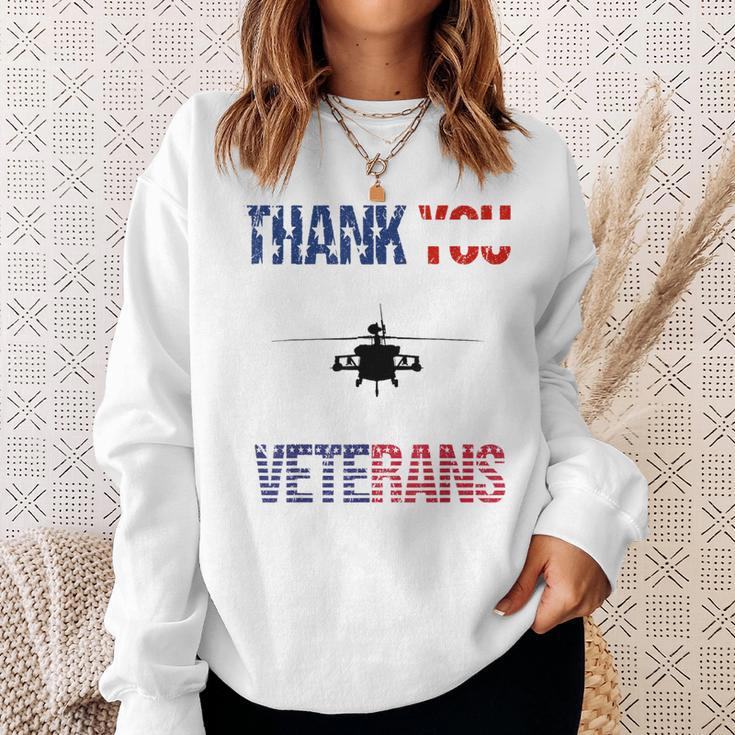 Thank You Veteran Day Dd 214 American Army Flag 2018 Sweatshirt Gifts for Her