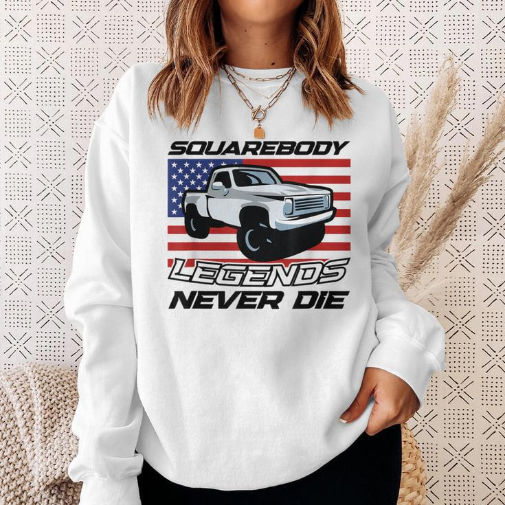 Truck Pickup 4X4 Pick Up Driver Legends Squarebody Sweatshirt Gifts for Her