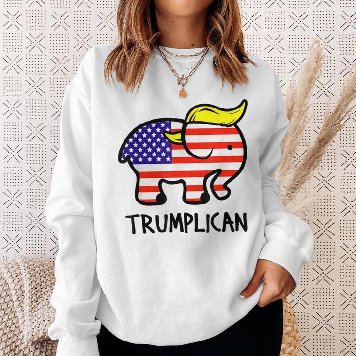 Trumplican Elephant Trump RepublicanUltra Maga 2024 Sweatshirt Gifts for Her