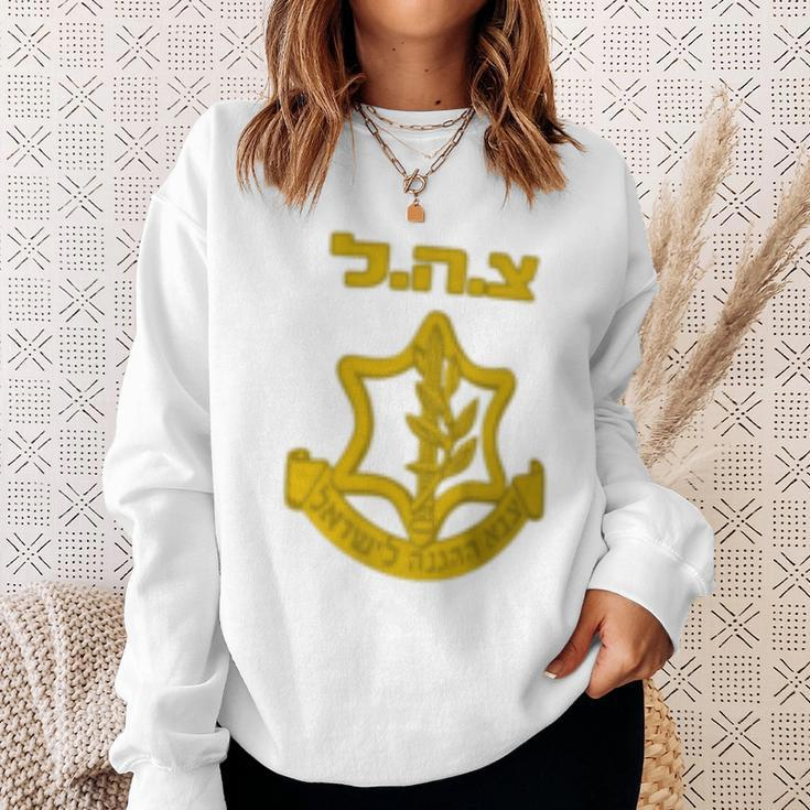 Tzahal Israel Defense Forces Idf Israeli Military Army Sweatshirt Gifts for Her