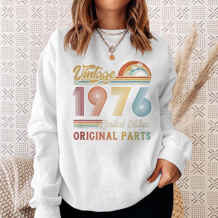 Vintage 1976 Limited Edition Original Parts Sweatshirt Gifts for Her