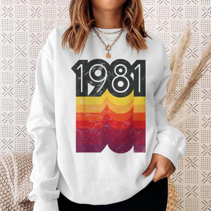 Vintage 80S Style 1981 Sweatshirt Geschenke für Sie