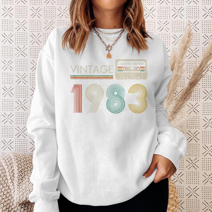 Vintage Cassette Limited Edition 1983 Birthday Sweatshirt Gifts for Her