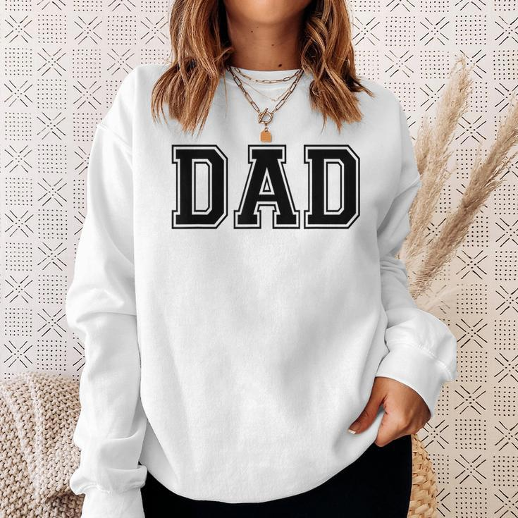 White That Says Dad New Dad Pregnancy Announcement Sweatshirt Gifts for Her