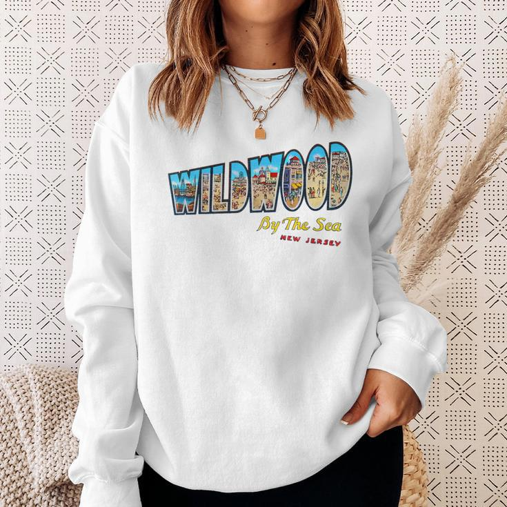 Wildwood New Jersey Nj Vintage Retro Souvenir Sweatshirt Gifts for Her