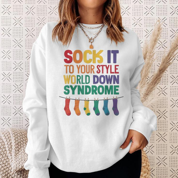 World Down Syndrome Day T21 March 2024 Awareness Socks Day Sweatshirt Gifts for Her