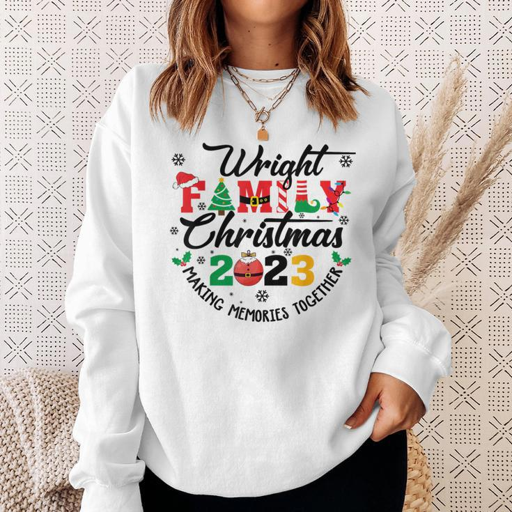 Wright Family Name Christmas Matching Surname Xmas Sweatshirt Gifts for Her