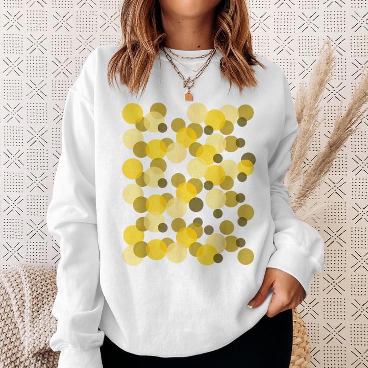 Yellow Spots Polka Dot Sweatshirt Gifts for Her