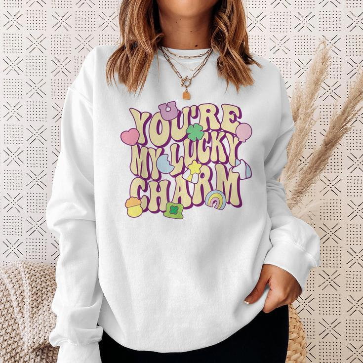 You're My Lucky Charm Feeling Lucky Vibes StPatrick' Day Sweatshirt Gifts for Her