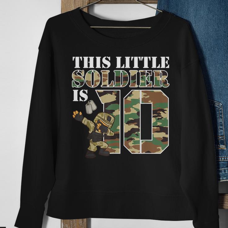 10 Year Old Boy Military Army 10Th Birthday Boy Sweatshirt Gifts for Old Women