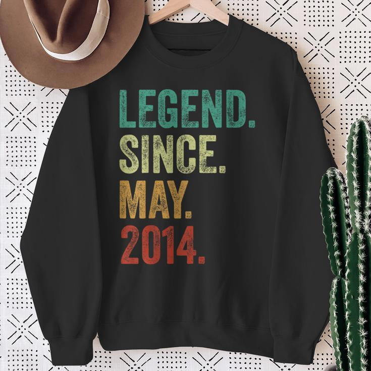 10 Years Old Legend Since May 2014 10Th Birthday Sweatshirt Gifts for Old Women