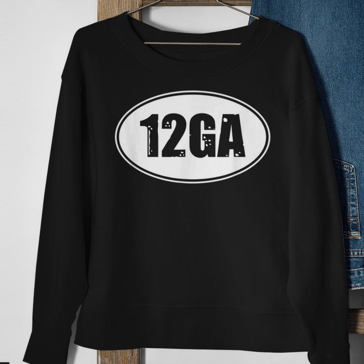 12 Gauge Ga Shotgun Caliber Shot Hunting Rifle Sweatshirt Gifts for Old Women