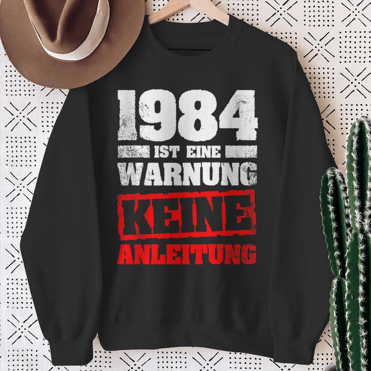 1984 Ist Eine Warnung Keine Inleitung Sweatshirt Geschenke für alte Frauen