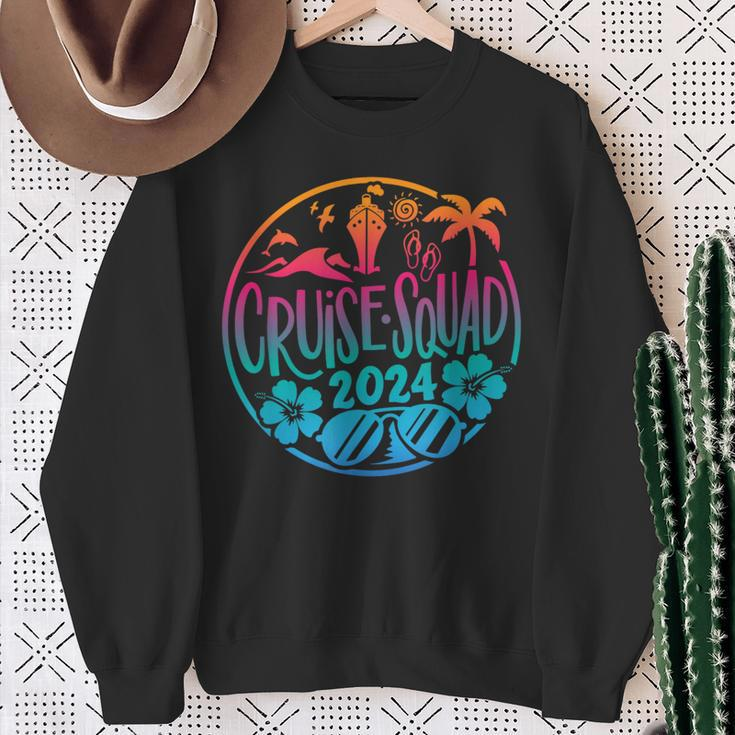 2024 Cruise Squad Vacation Beach Matching Group Sweatshirt Gifts for Old Women