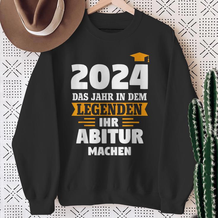 2024 Das Jahr In Dem Leggenden Abitur Bestanden Sweatshirt Geschenke für alte Frauen