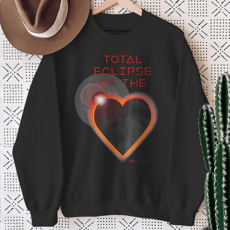 2024 Total Eclipse Of The Solar Heart Astronomy Sweatshirt Gifts for Old Women