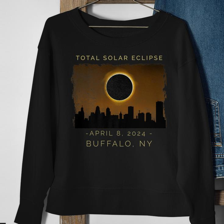2024 Total Solar Eclipse In Buffalo New York Sweatshirt Gifts for Old Women
