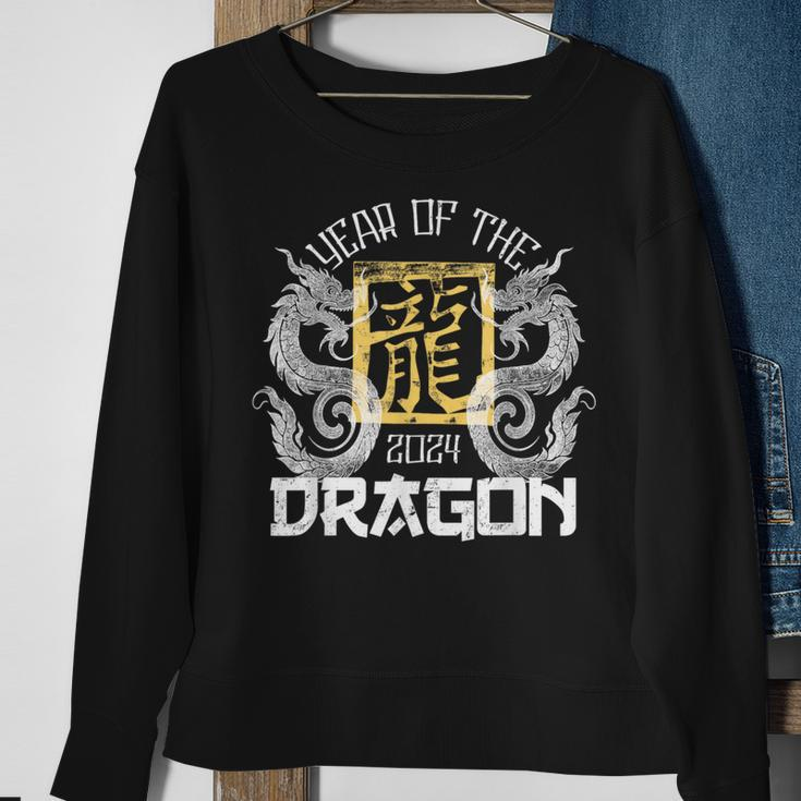 2024 Year Of The Dragon Chinese Zodiac Chinese New Year Sweatshirt Gifts for Old Women