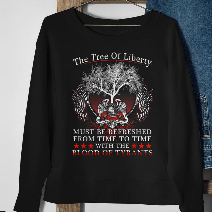 2Nd Amendment Gun Rights Tree Of Liberty Blood Of Tyrants Sweatshirt Gifts for Old Women