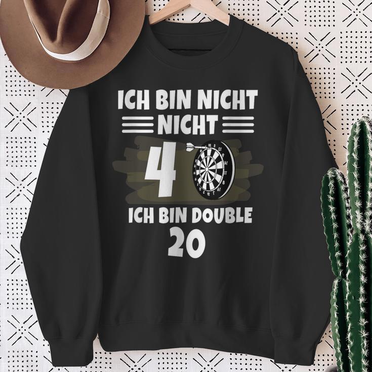 40 Geburtstag Ich Bin Nicht 40 Ich Bin Double 20 Dart Sweatshirt Geschenke für alte Frauen