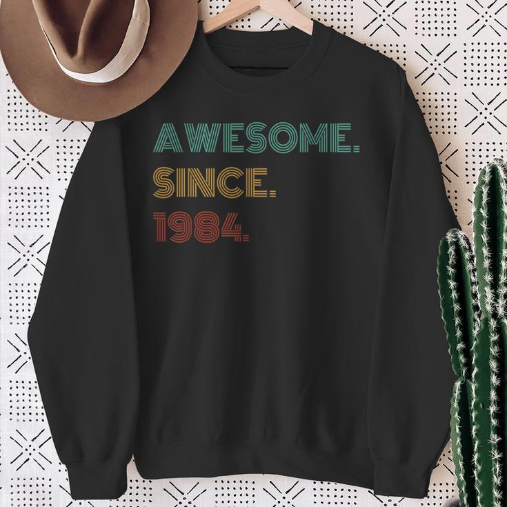 40 Years Old Awesome Since 1984 40Th Birthday Sweatshirt Gifts for Old Women