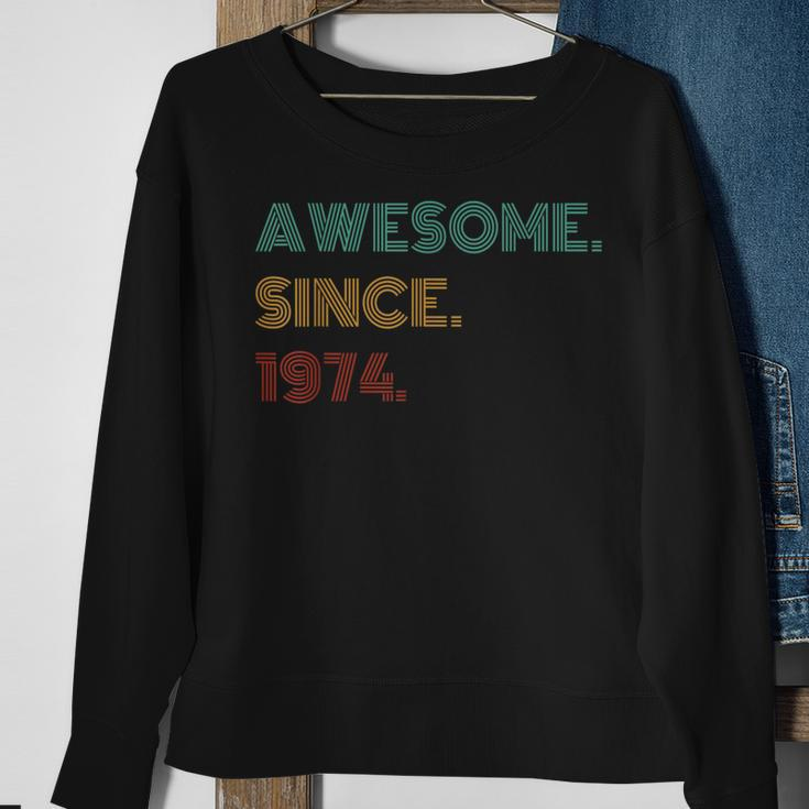 50 Years Old Awesome Since 1974 50Th Birthday Sweatshirt Gifts for Old Women