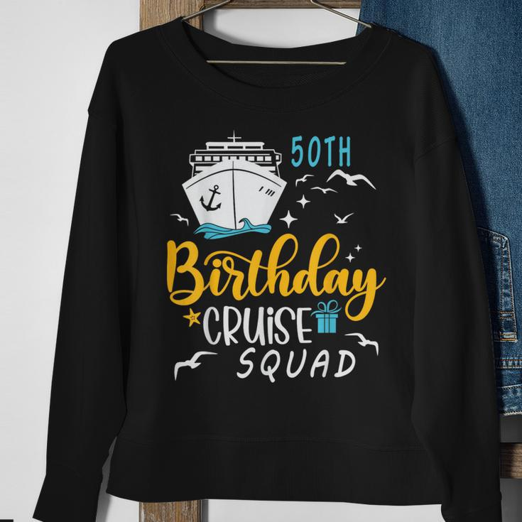 50Th Birthday Cruise Squad 2024 Matching Party Family Sweatshirt Gifts for Old Women