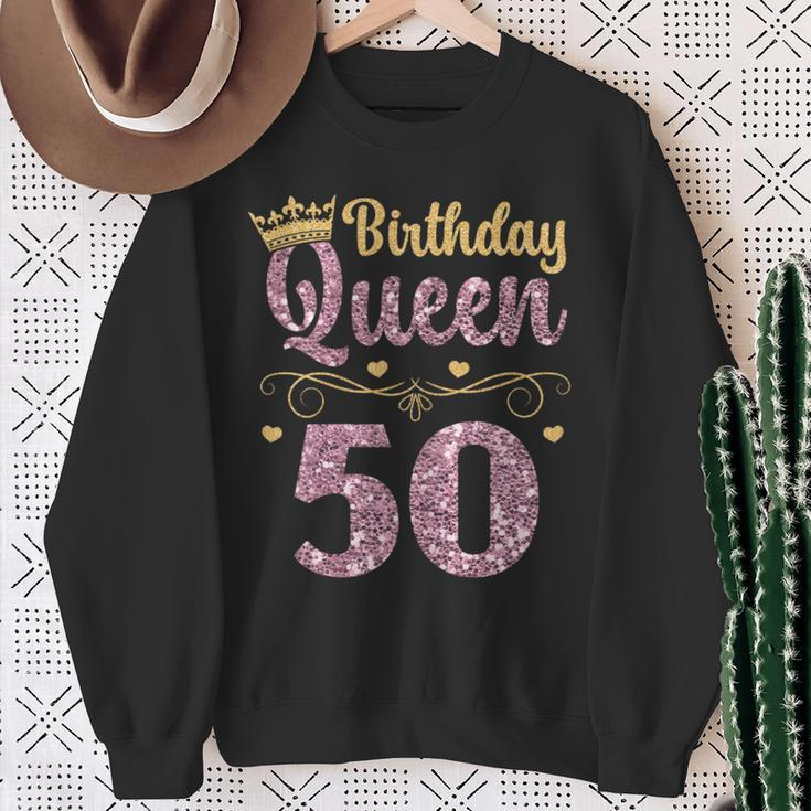 50Th Queen Birthday 50 Years Fift Sweatshirt Gifts for Old Women
