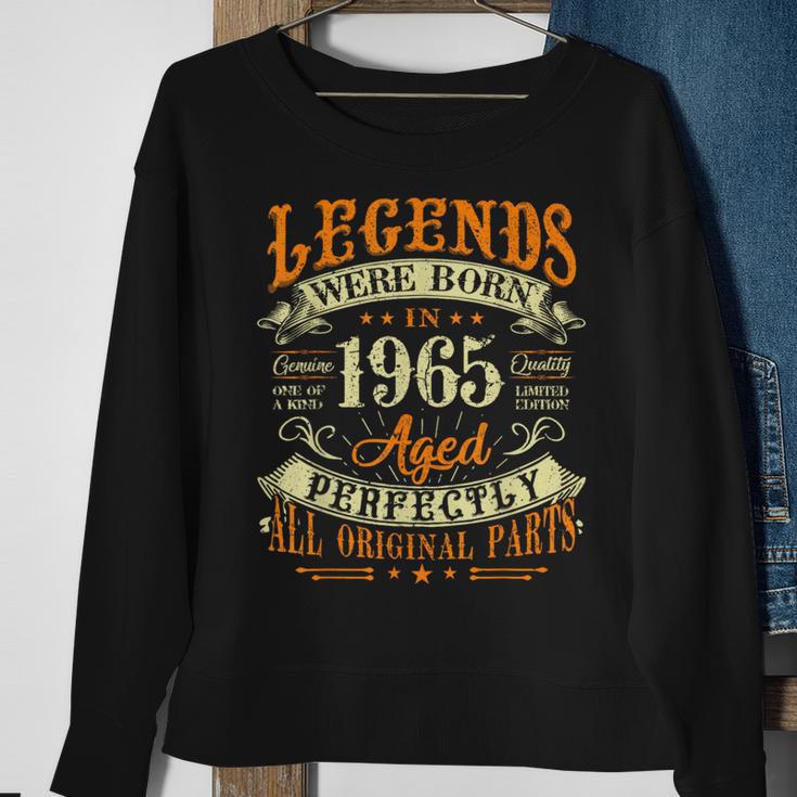 58Th Birthday 58 Years Old Vintage Legends Born In 1965 Sweatshirt Gifts for Old Women