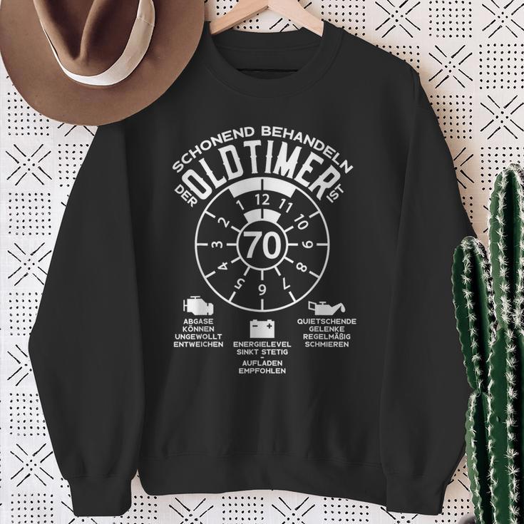 70 Jahre Schonend Treatment Oldtimer 70Th Birthday Sweatshirt Geschenke für alte Frauen