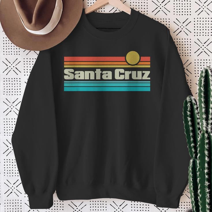 70S 80S Ca Retro Sunset Santa Cruz Sweatshirt Geschenke für alte Frauen