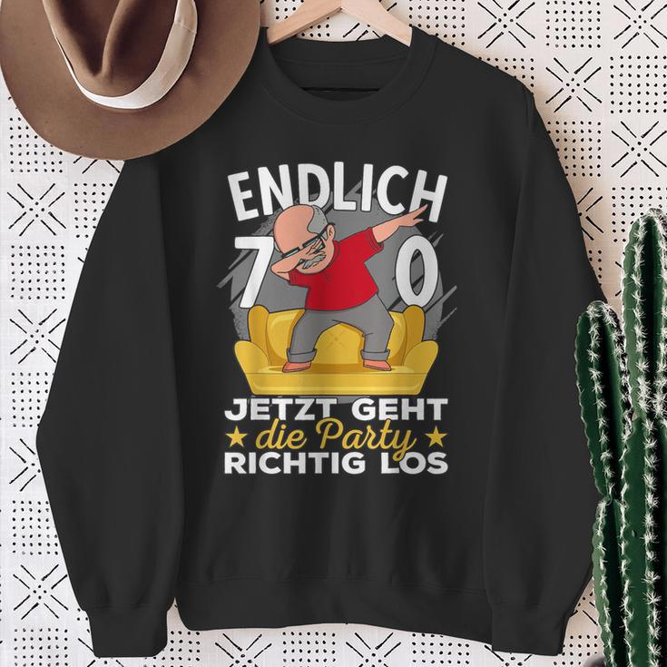 70S Birthday Man Ich Bin Jetzt 70Th Birthday Grandpa S Sweatshirt Geschenke für alte Frauen