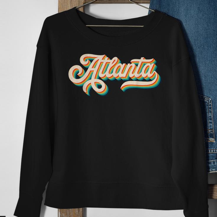 70S Vintage Retro Atlanta Georgia Throwback Usa Souvenir Sweatshirt Gifts for Old Women