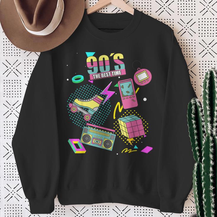 90S Retro Motto 90'S Sweatshirt Geschenke für alte Frauen