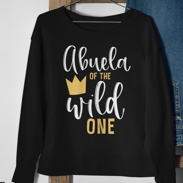 Abuela Of The Wild One 1St Birthday First Thing Matching Sweatshirt Gifts for Old Women